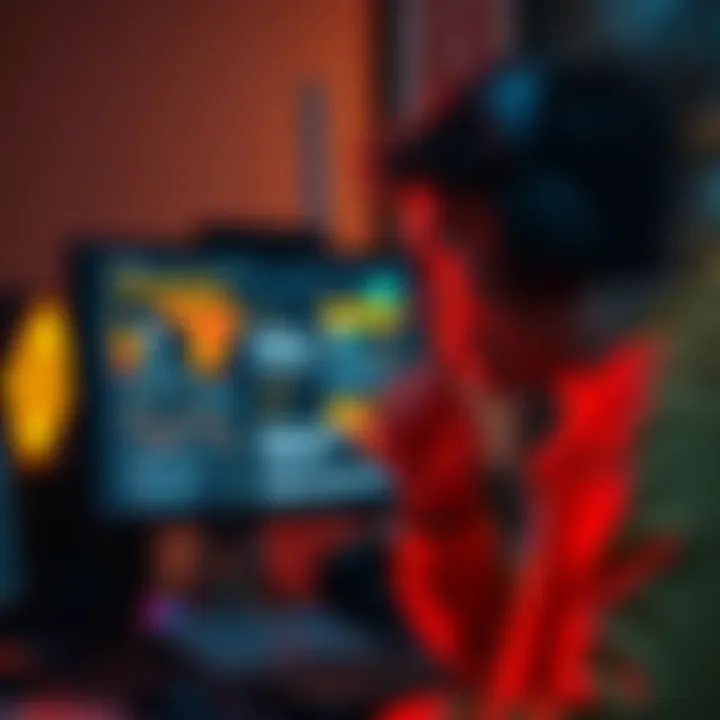 A worried person looking at a computer screen showing news about Binance scam allegations
