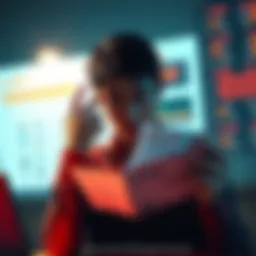 A freelance translator looking at a confusing invoice for USDT payments, scratching their head in frustration due to missing network details.