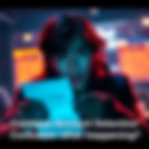 A person looking shocked while reading a suspicious email about their Coinbase account