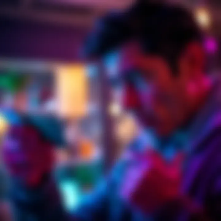 A person looking confused while checking their Revolut debit card details next to a smartphone displaying the app