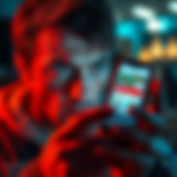 A frustrated Revolut Metal subscriber looking at a smartphone displaying partner offers, symbolizing confusion over service durations.