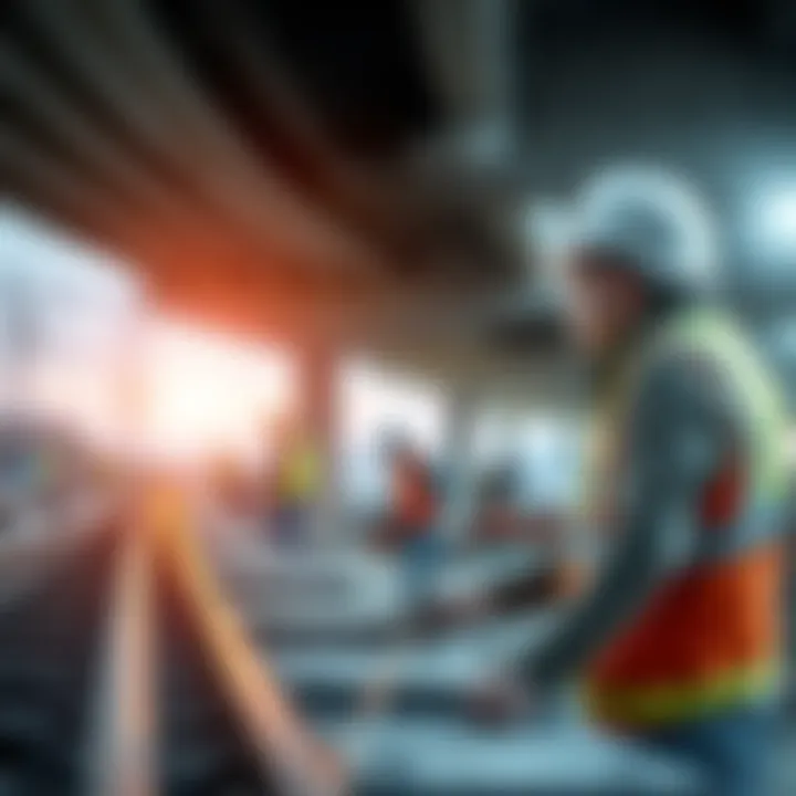 Construction of New Infrastructure Workers building new infrastructure that enhances community services and boosts the local economy.