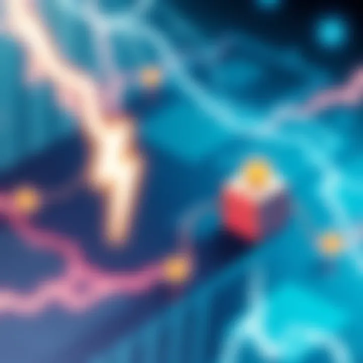 Illustration showing two nodes connected by a lightning bolt, representing Core Lightning and LND, with icons for user experiences and stability issues.