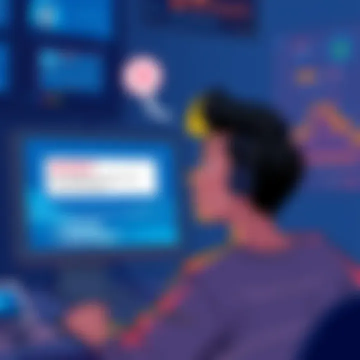 Illustration showing a person confused with a computer screen displaying error messages about COTI transfers to exchanges