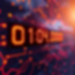 A digital countdown timer showing blocks decreasing as the halving event approaches in the crypto market.