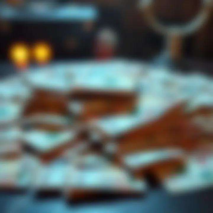 Counterfeit Currency Seizure in Turkey A pile of counterfeit money with Turkish lira bills spread out on a table, symbolizing the recent law enforcement bust.