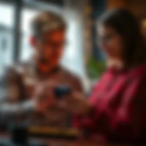 A husband shows his wife how to access their Bitcoin using a Trezor device, with a focus on security for the future.