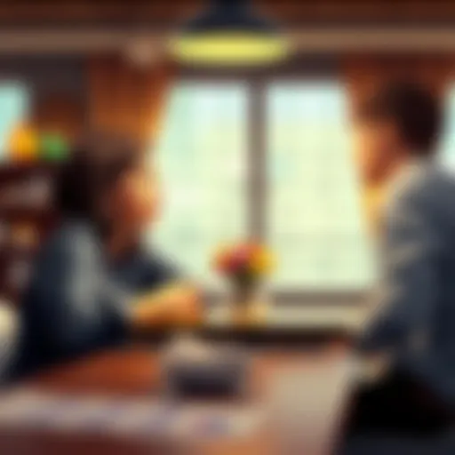 A 25-year-old couple sits at a table, weighing options to cash out or invest $250K in crypto, with wedding plans in the background.