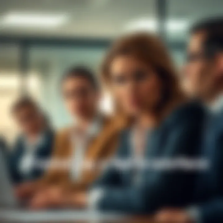 Coworkers in a tense meeting A woman leading a meeting looks concerned while a male coworker appears upset, highlighting office conflict after a promotion issue.
