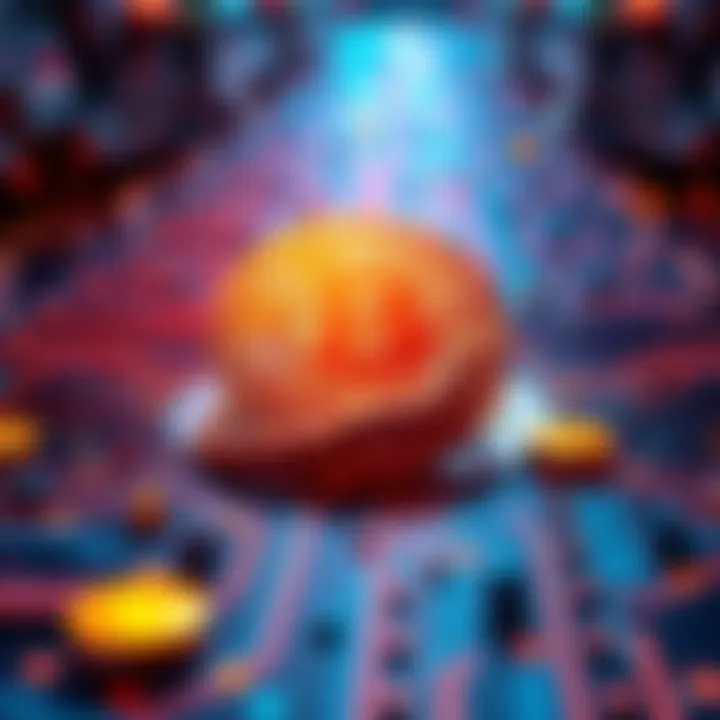 A visual representation of a C++ Bitcoin library interface with features like Taproot and GPU acceleration highlighted.