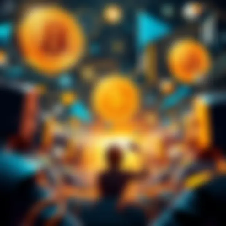 Craig Wright's Bitcoin Perspective A thought-provoking visual representation of Craig Wright's theories on Bitcoin, featuring symbolism related to cryptocurrency and innovation.