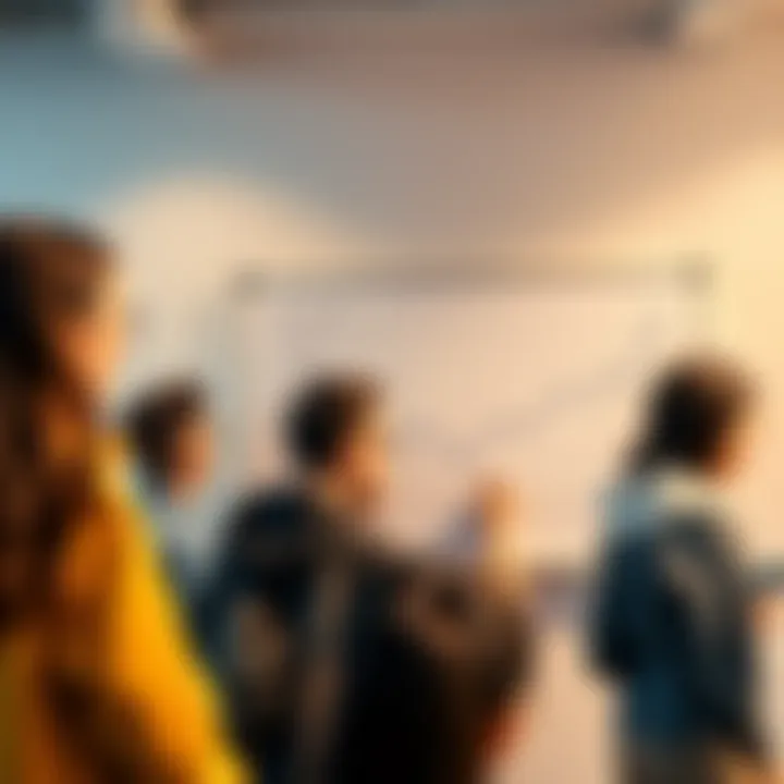 Creative Chart Naming A group of diverse people brainstorming and writing creative names for a chart on a whiteboard
