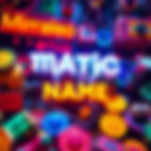 A colorful display of different Matic token names created by people, showcasing unique and fun naming ideas.