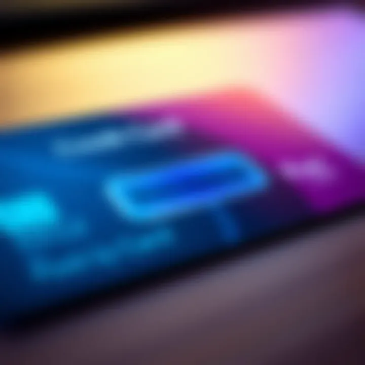 A credit card showing an increase button prominently displayed on the screen