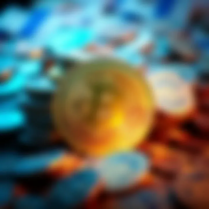 CRO coin showcased with Czech crowns in the background, symbolizing its recent market achievement.