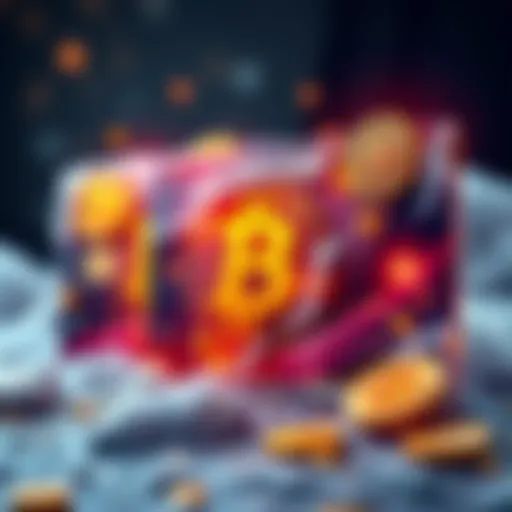 CRO's Icy Card with Bitcoin symbols and rewards graphic