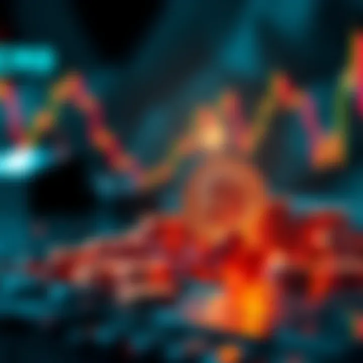 A graphical representation showing CRO Coin's slight drop in value compared to BTC during a market crash, highlighting CRO's stability.