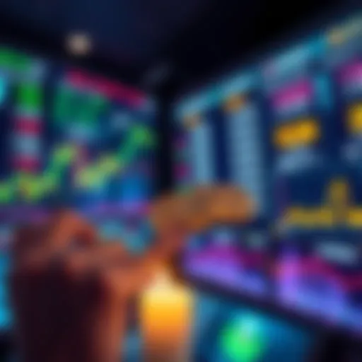 A person holding CRO rewards looking at screens displaying cryptocurrency prices, with sell pressure indicators visible.