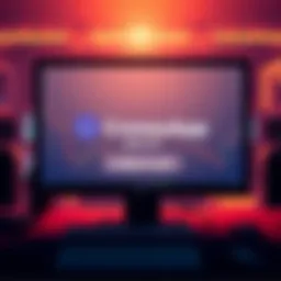 A graphic showing a computer screen with the CronosApp logo and a button to join the waitlist for trading stocks and crypto
