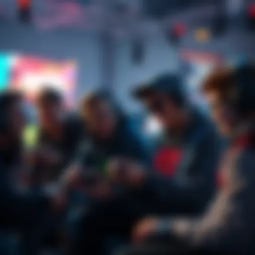A group of gamers talking about save transfer options for Crossout, showing excitement and engagement