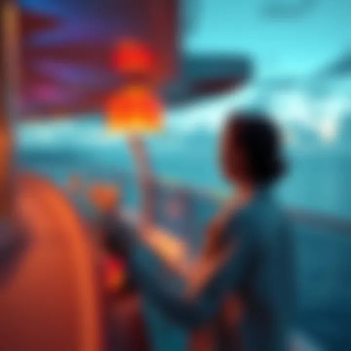 Cruise Ship with Smartphone A person using a smartphone on a cruise ship, looking out at the ocean while traveling to Mexico from California.