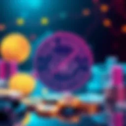 Illustration showing various crypto coins with a stamp of approval indicating they are not securities