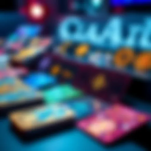 Different types of crypto cards displayed on a table, showcasing various designs and features