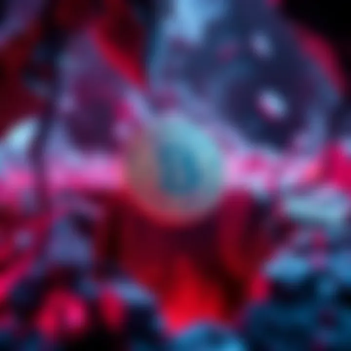 A striking visual representation of a cryptocurrency falling into an abyss, symbolizing drastic market declines and investor uncertainty.