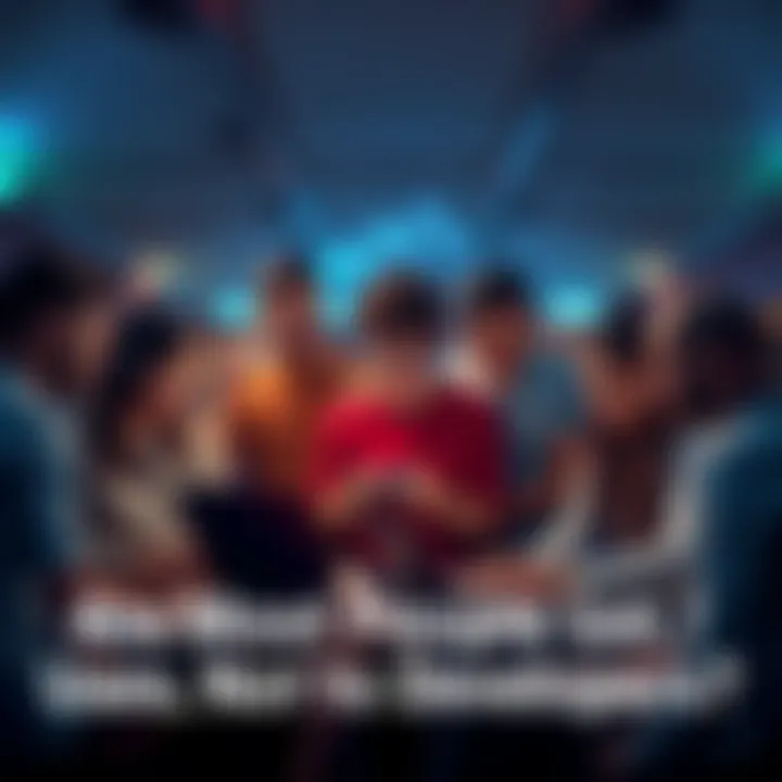 A group of people discussing cryptocurrency, showing diverse individuals engaged with laptops and basic crypto tools, highlighting the lack of coding skills.