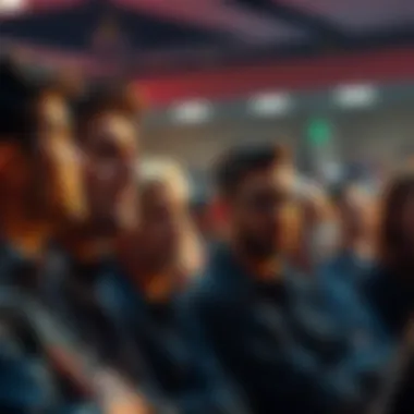 People discussing Bitcoin market drop with worried expressions in a forum setting