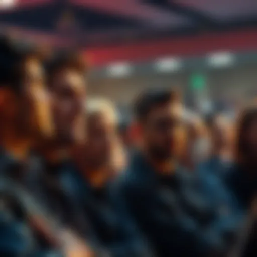 People discussing Bitcoin market drop with worried expressions in a forum setting