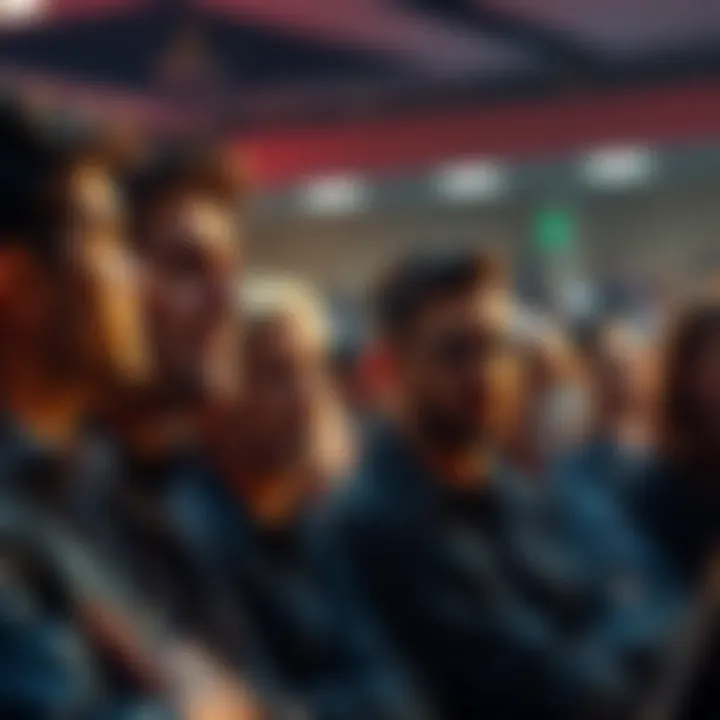 People discussing Bitcoin market drop with worried expressions in a forum setting