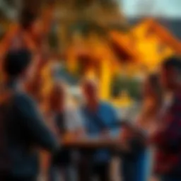 People Engaged with Cryptocurrency A group of people discussing cryptocurrency technologies and sharing ideas in an outdoor setting