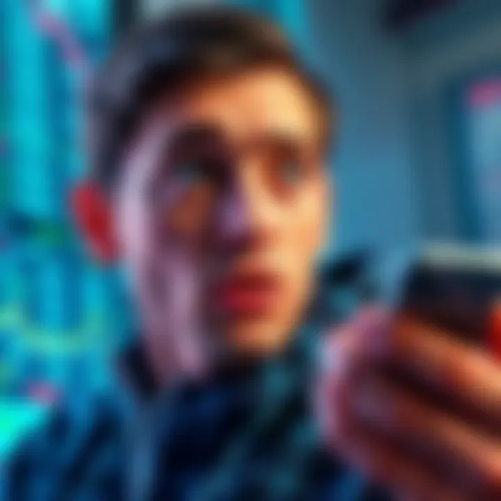 A person looking frustrated while checking conversion fees on a cryptocurrency exchange platform.