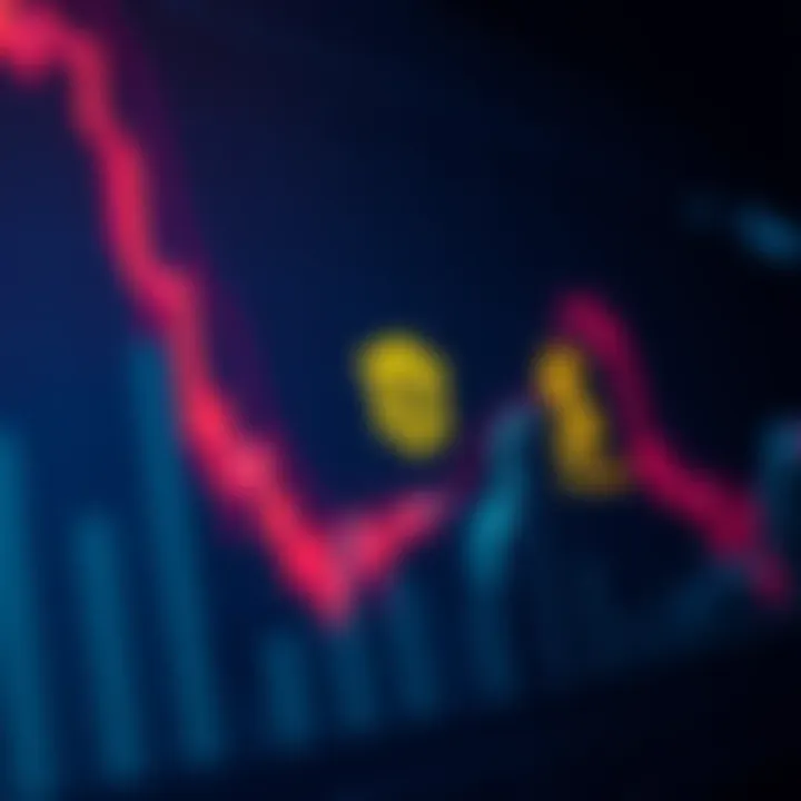 A graphic showing a declining financial chart with the logo of a Trump-connected crypto firm, symbolizing a $1.5 billion loss.