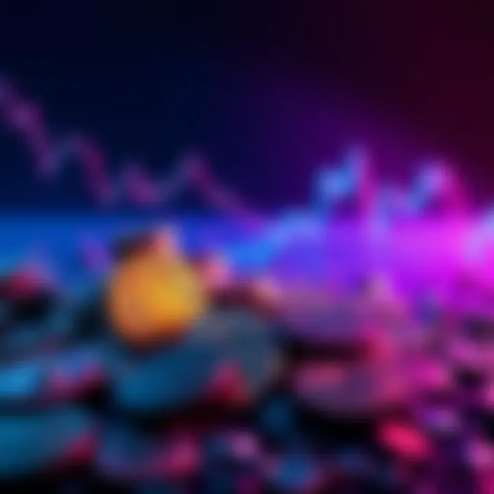 Crumbling cryptocurrency values A visual representation of cryptocurrency coins losing value, with a chart declining sharply in the background, symbolizing financial loss and caution in investing.