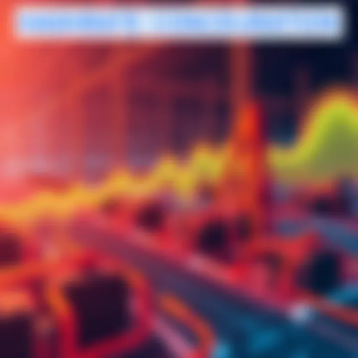 A digital illustration showing uneven hashrate distribution among various mining farms, highlighting potential risks in cryptocurrency mining.