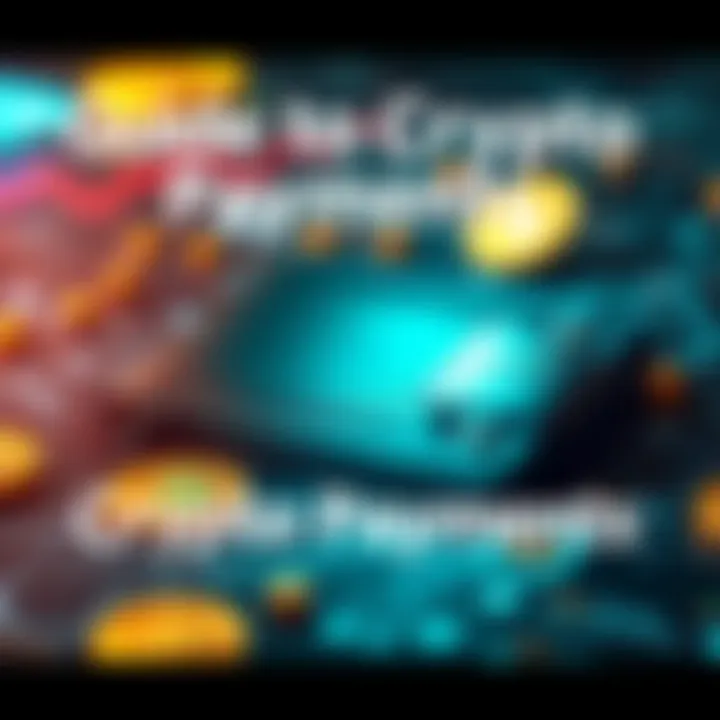 Guide to Crypto Payments A visual representation of digital currency transactions, featuring a wallet and cryptocurrency symbols