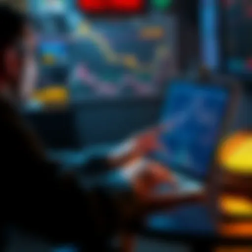 A person analyzing cryptocurrency charts on a laptop with focused expressions, symbolizing key signs of investment commitment.