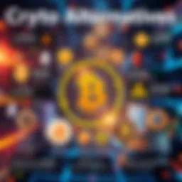 A graphic showing various cryptocurrencies like stablecoins and lesser-known digital assets, indicating their real-world applications and benefits compared to Bitcoin and Ethereum.