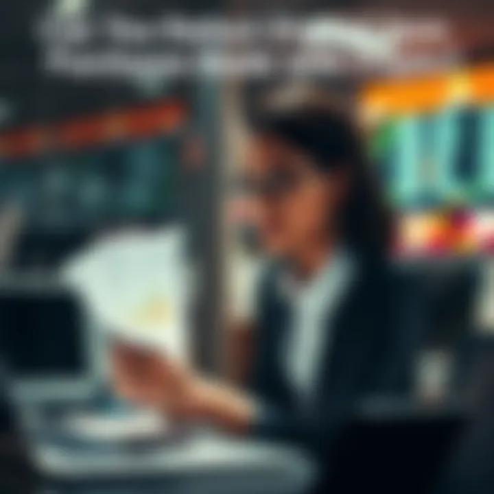 Cryptocurrency business expenses A business person analyzing digital items and cryptocurrency receipts for tax deductions