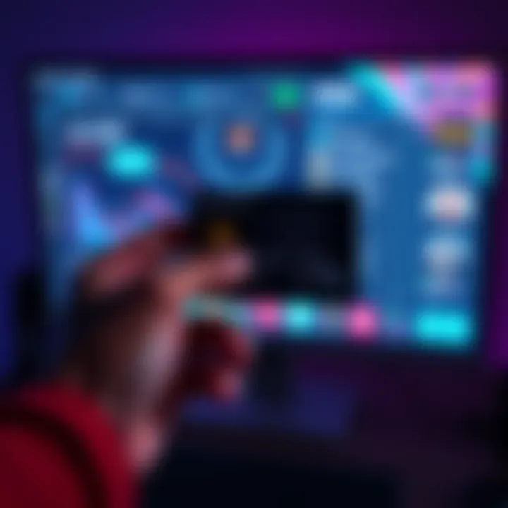 A person holding a crypto card in front of a computer displaying AI subscription services