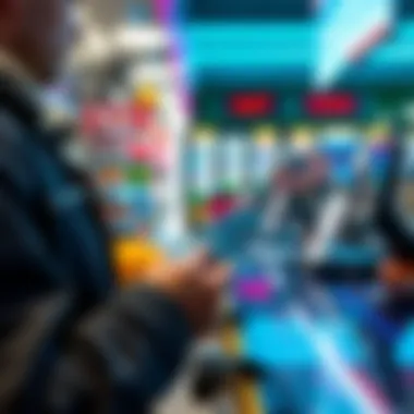 A person using a crypto card at a store checkout, showcasing the growing trend of digital payments with crypto cards.