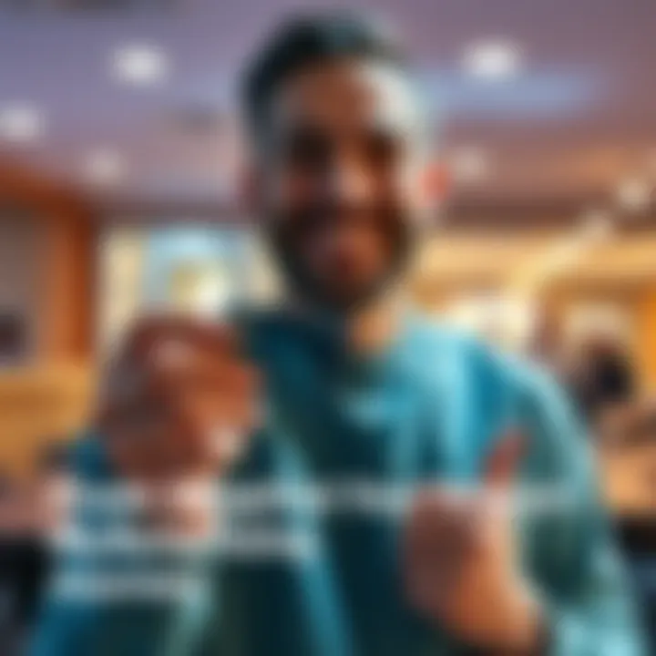 A man smiles while holding his newly acquired crypto card, showcasing his transition from skepticism to ownership in digital finance.