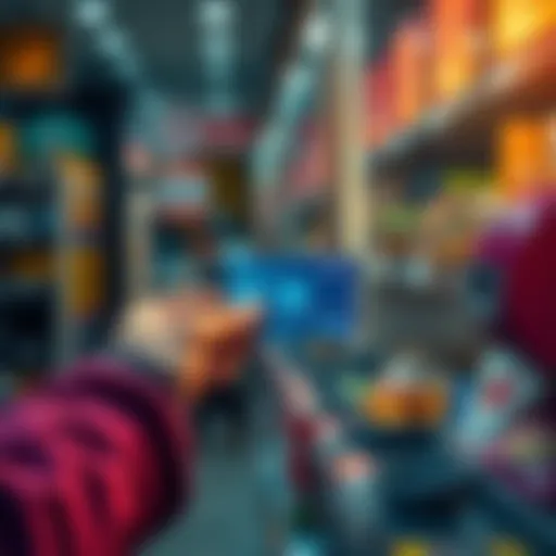 A person makes a purchase with a crypto card at a store, showing the ease of spending crypto directly.