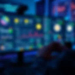 A person looking at multiple crypto platforms on a computer screen, considering cash options without selling assets.