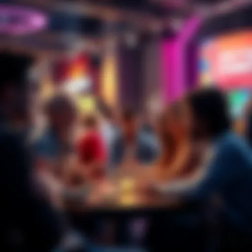A group of people sharing their experiences with crypto casinos in a lively forum setting