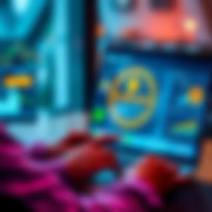 A user exploring the features of Crypto.com exchange on a laptop, showing digital currencies on the screen.
