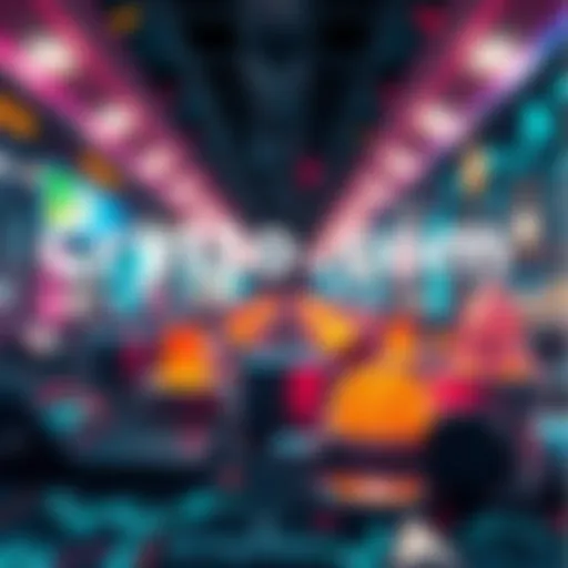 A visual representation of Crypto.com updates with icons representing trading, giveaways, and community engagement