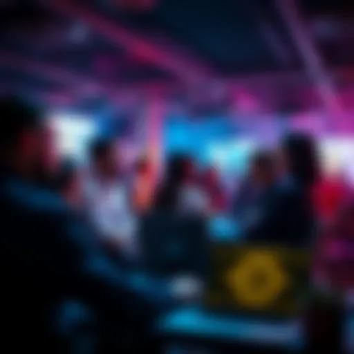 People engaging in discussions about cryptocurrency in an online forum setting.